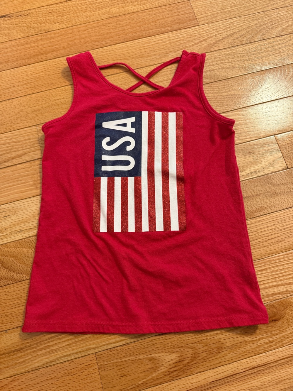 The Children's Place Red USA Flag Tank